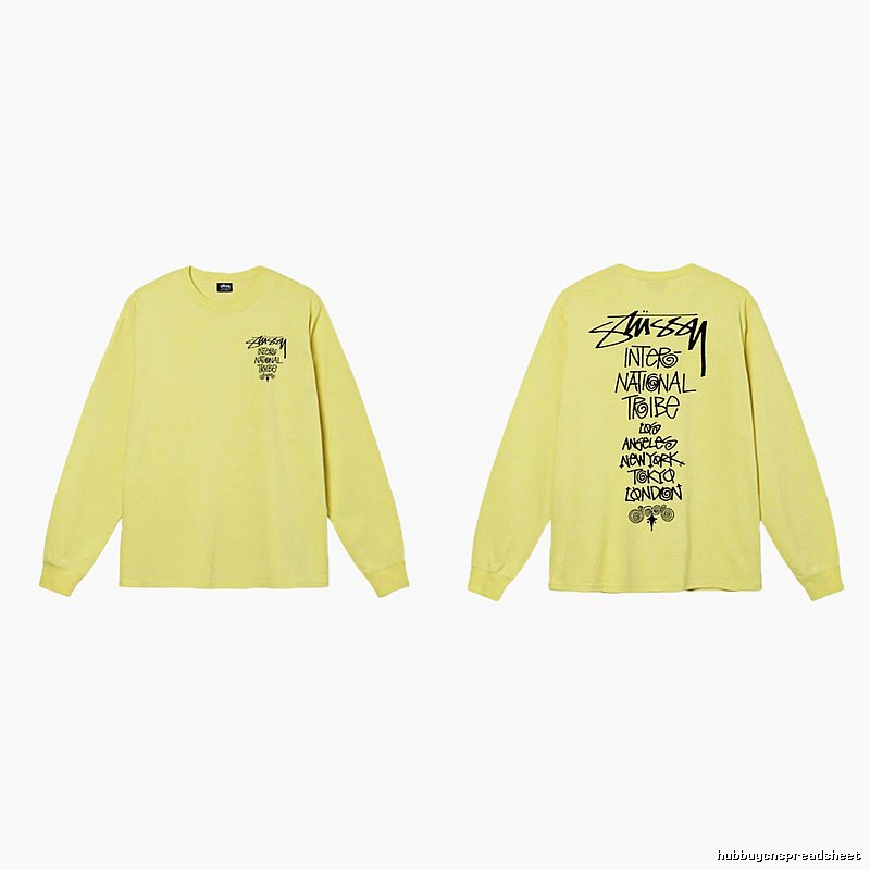 Stussy International Tribal Style Yellow Long-sleeve