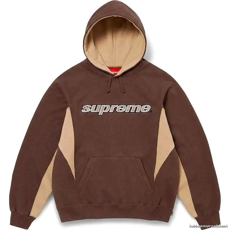 Supreme retro-style brown hoodie