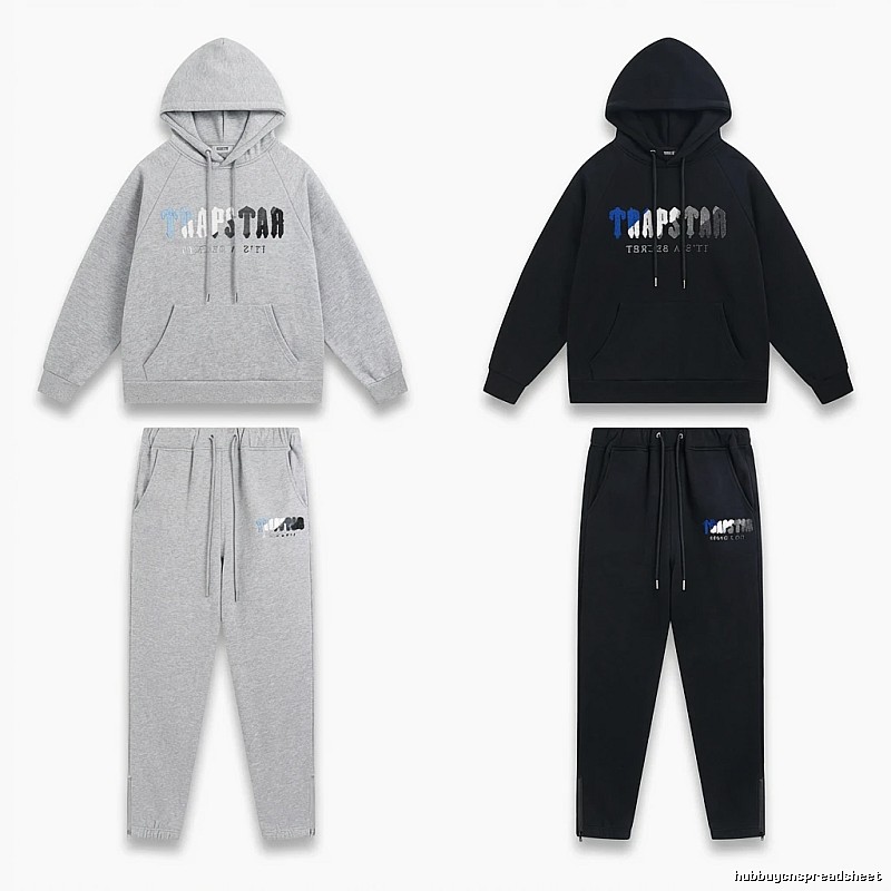 Trapstar Casual Style Grey-Black Suit