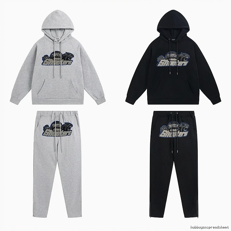 Trapstar Panther Series Casual Set (Grey/Black)