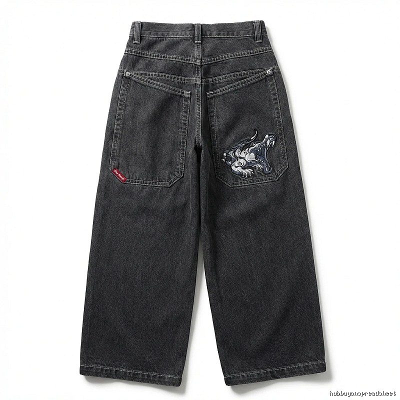 Y2K dark style jeans