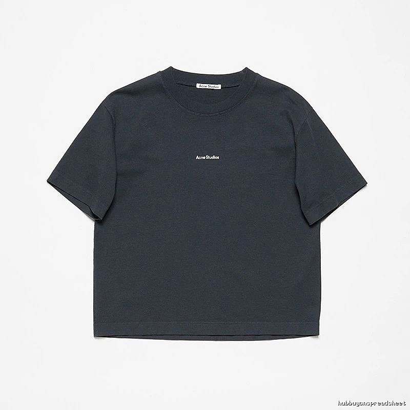 Acne Studios 2090-80 Black Style Ac908042 Stockholm Logo T-Shirt Logo Detail