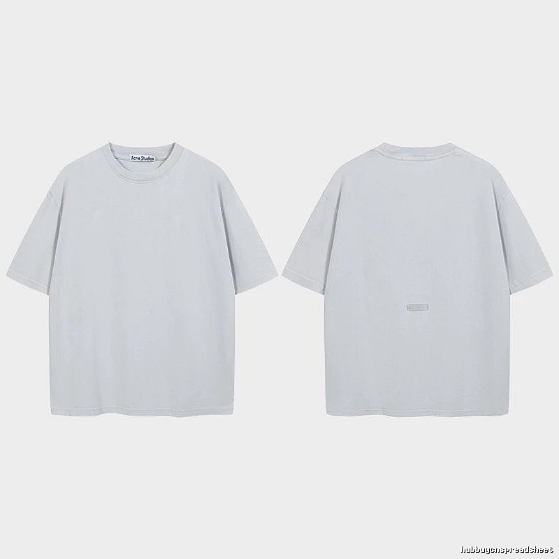 Acne Studios 2090-80 Blue Style Ac908040 Stockholm Logo T-Shirt Relaxed Styling