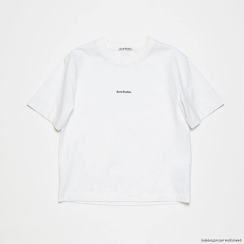 Acne Studios 2090-80 White Style Ac908042 Stockholm Logo T-Shirt Statement Graphic