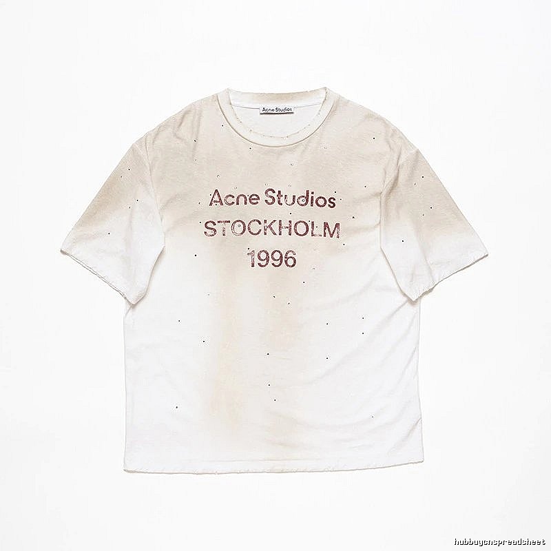 Acne Studios 2090-80 White Style Ac908056 Stockholm Logo T-Shirt Layered Outfit