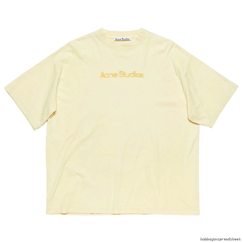 Acne Studios 2090-80 Yellow Style Ac908039 Stockholm Logo T-Shirt Everyday Rotation