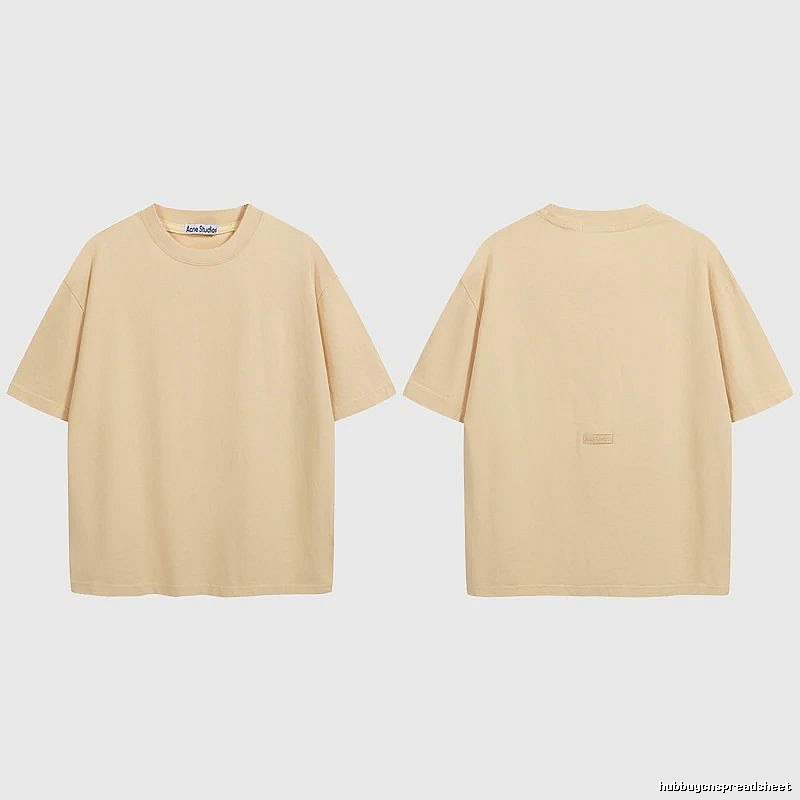 Acne Studios 2090-80 Yellow Style Ac908040 Stockholm Logo T-Shirt Match Day