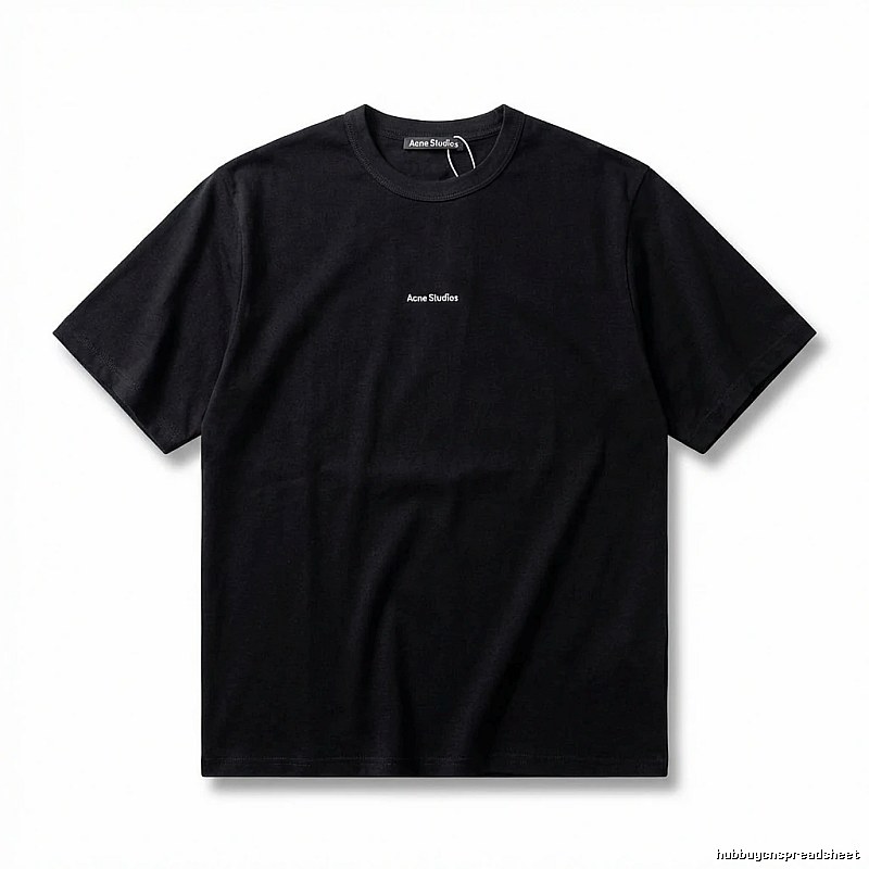 Acne Studios minimalist style black T-shirt