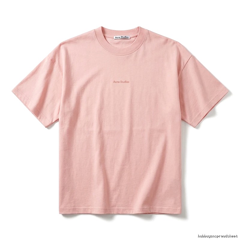 Acne Studios minimalist style pink T-shirt