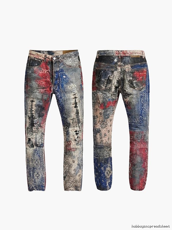 Acne Studios Printed Retro Style Jeans