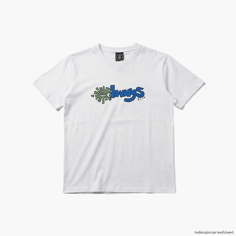 ADWYSD Printed Simple White T-shirt