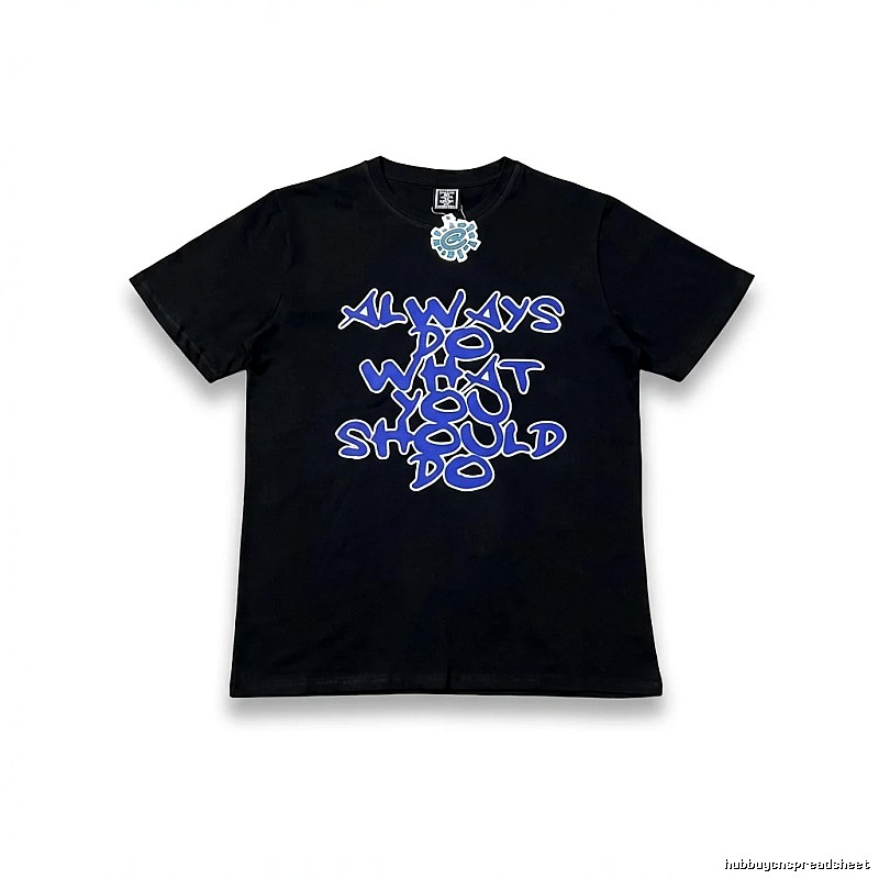 ADWYSD Trendy Brand Graffiti Style Black T-shirt