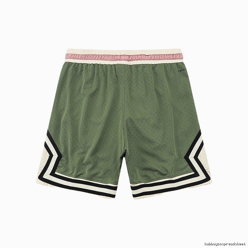 AJ retro-style green shorts