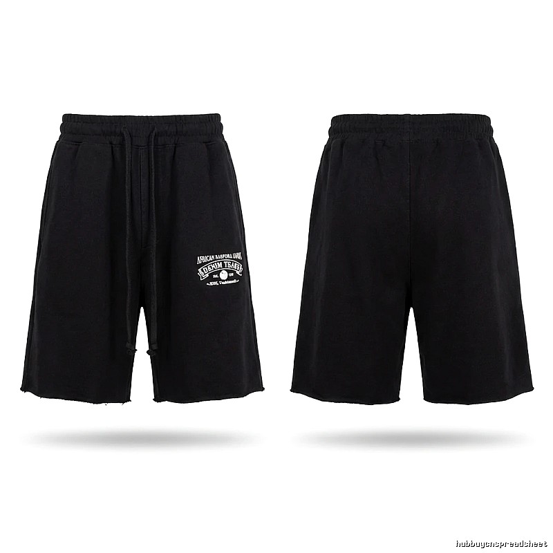 American casual black shorts of DENIM TEARS
