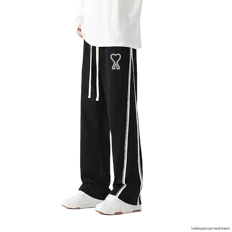 AMI fleece-lined warm black sweatpants