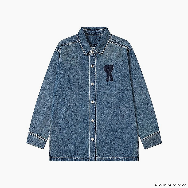 AMI Love Denim Shirt