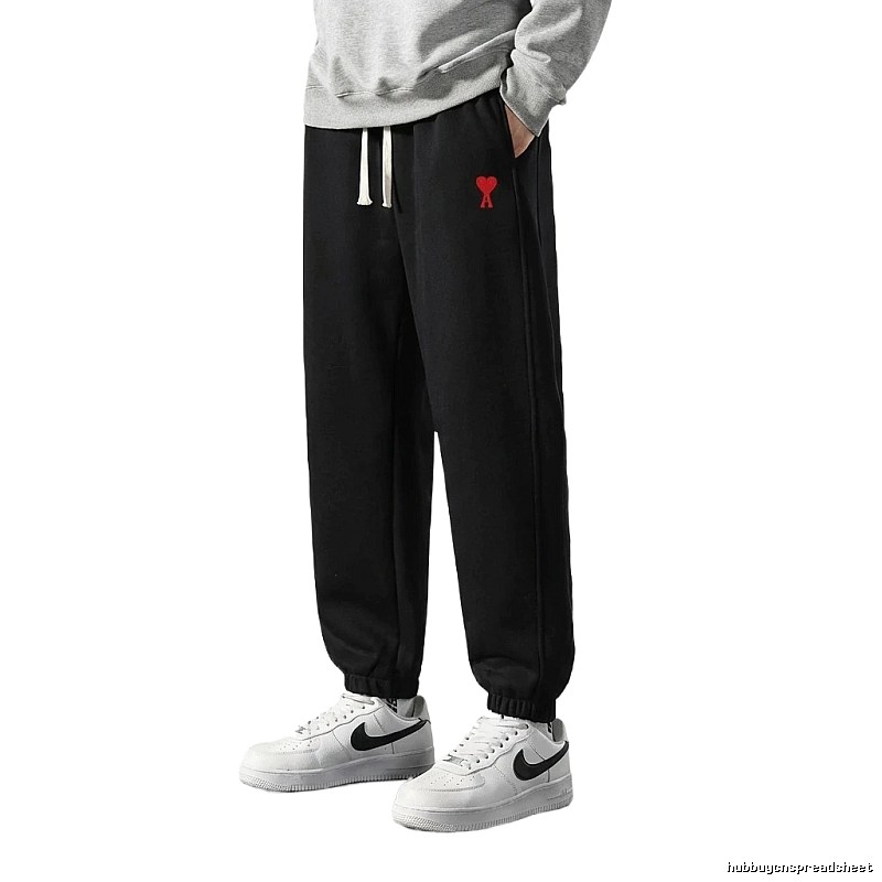 AMI Love Leisure Style Black Pants