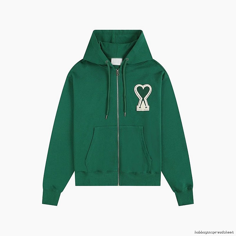 AMI Love Series Green Hoodie
