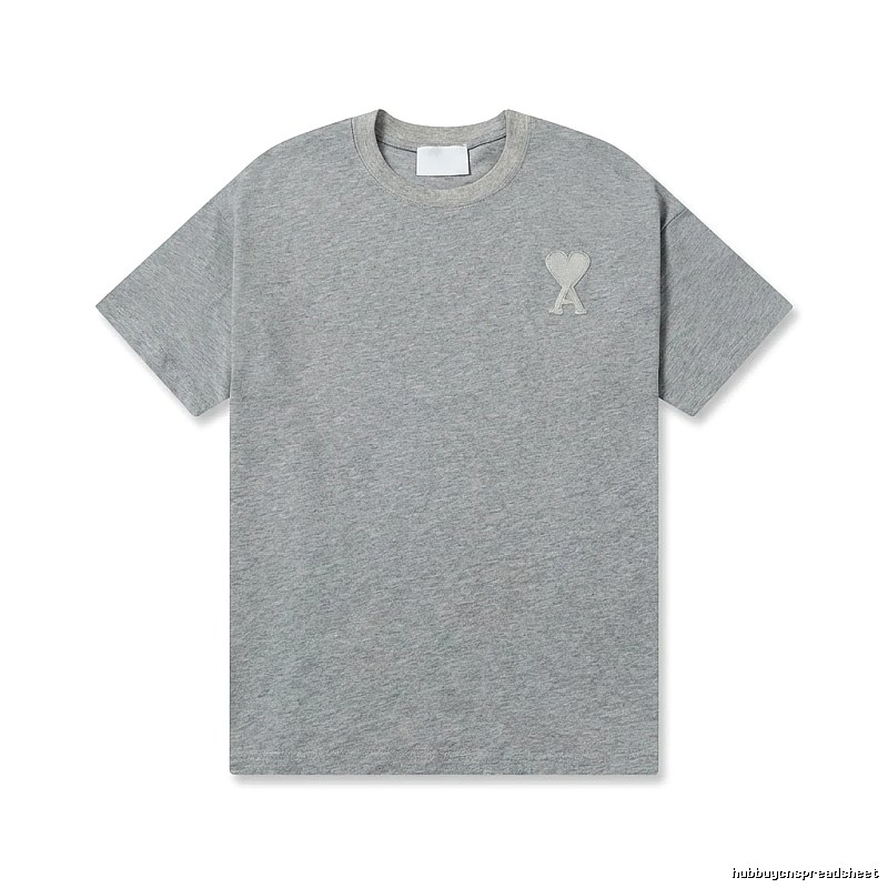 AMI Love Simple Style Gray T-shirt