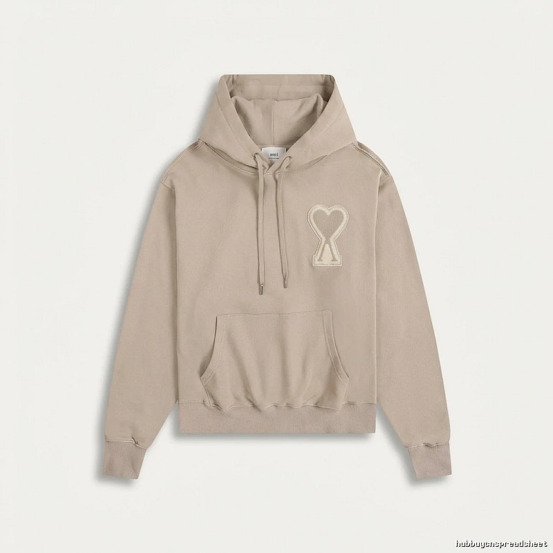 AMI Love Trend Brand Beige Sweatshirt