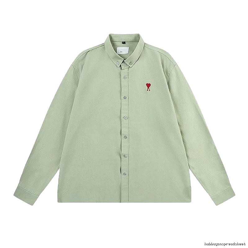 AMI minimalist style green shirt