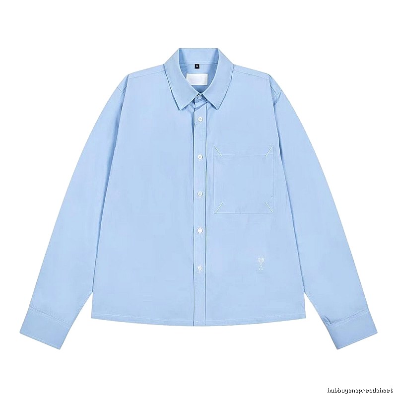 AMI minimalist style light blue shirt
