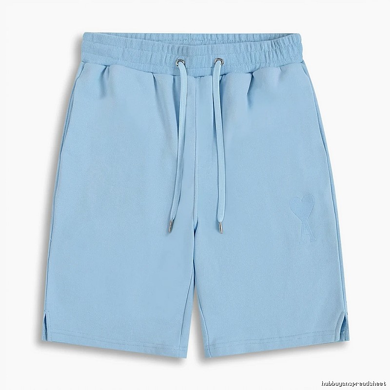 AMI minimalist style light blue shorts