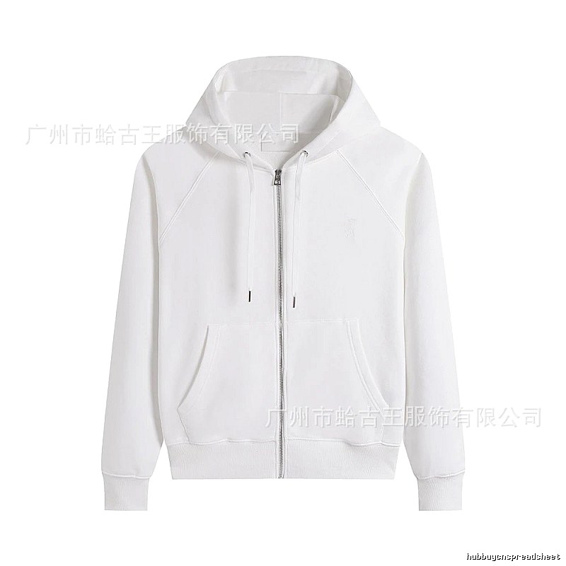 AMI minimalist style white hoodie