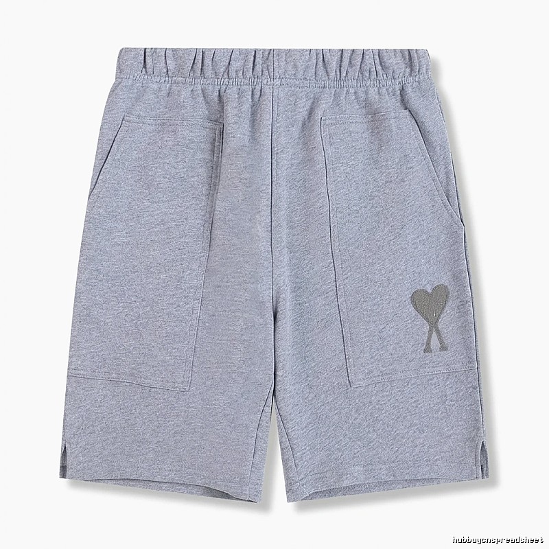 AMI pattern casual gray shorts