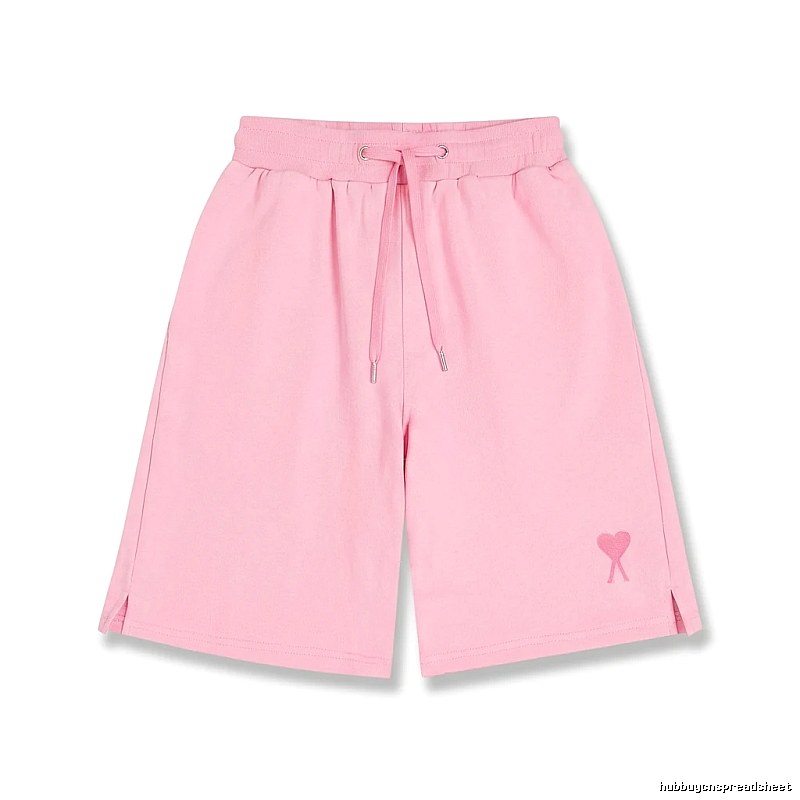 AMI pink shorts in a cute and casual style