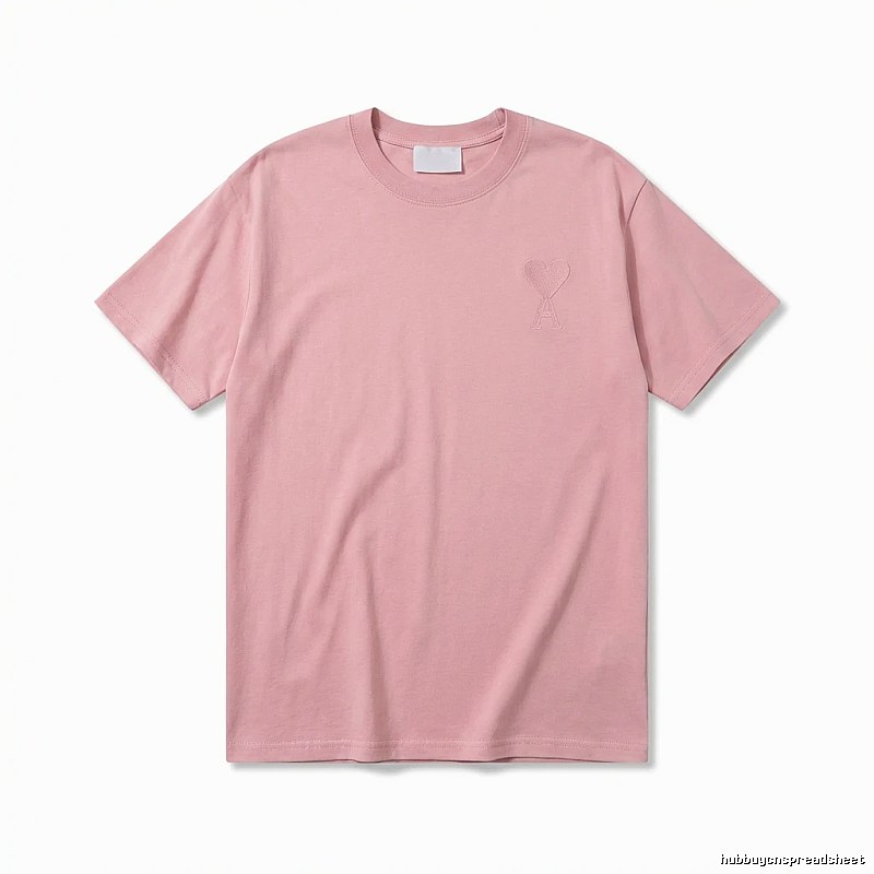 AMI simple and elegant pink T-shirt