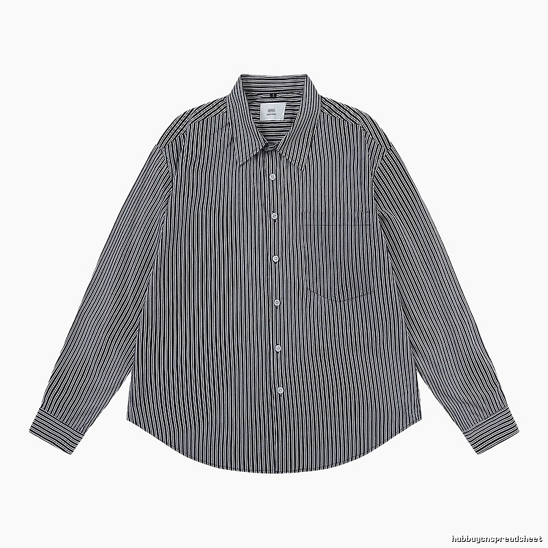 AMI Stripe Minimalist Style Shirt