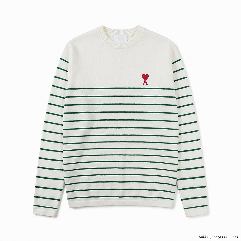AMI striped white sweater