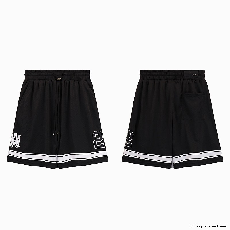 AMIRI American Basketball Style Black Athletic Shorts