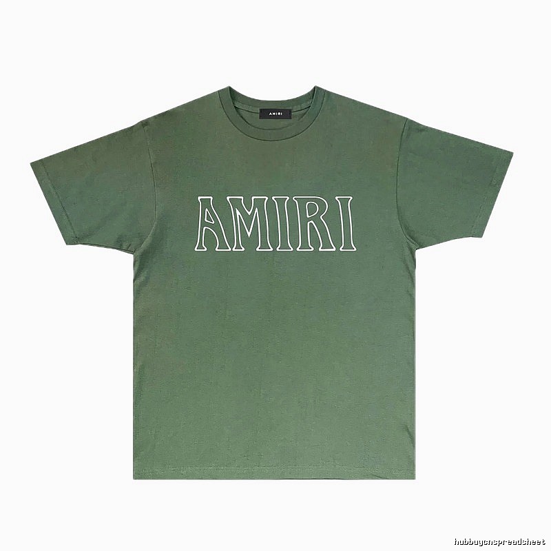 AMIRI Basic Style Simple Green T-shirt