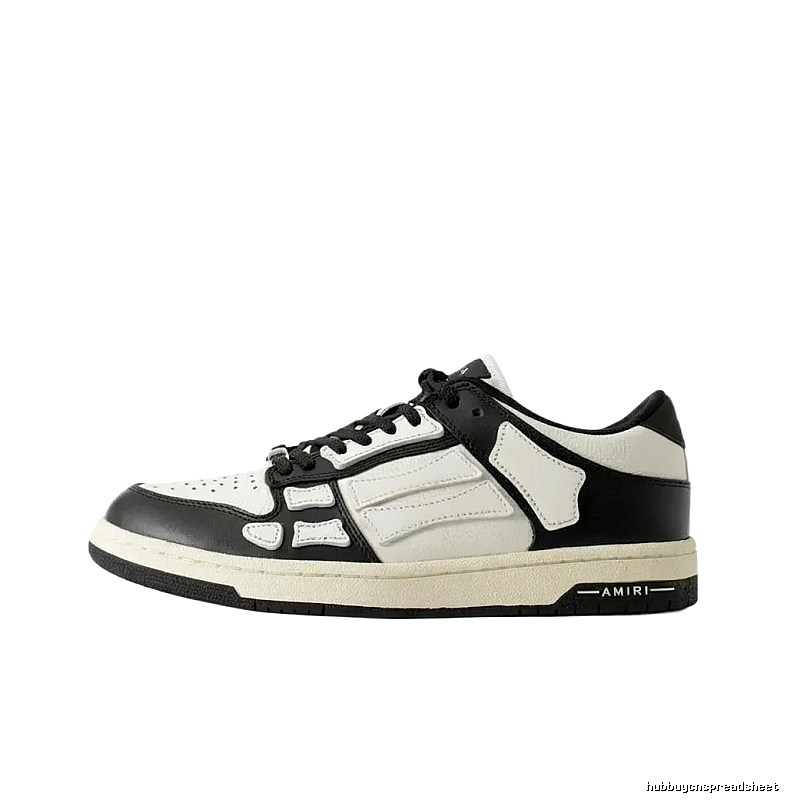 AMIRI black and white spliced sports shoes