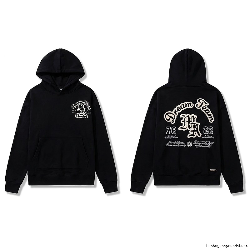 AMIRI Black Retro Hoodie
