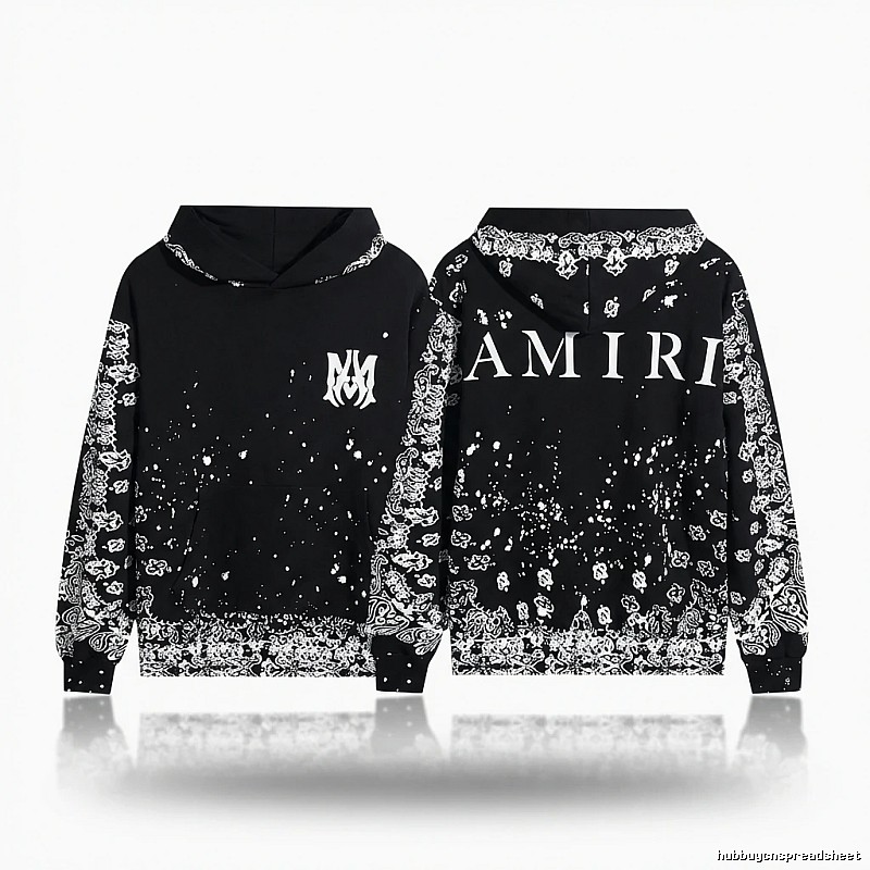 AMIRI Dark Style Cashew Flower Sweatshirt