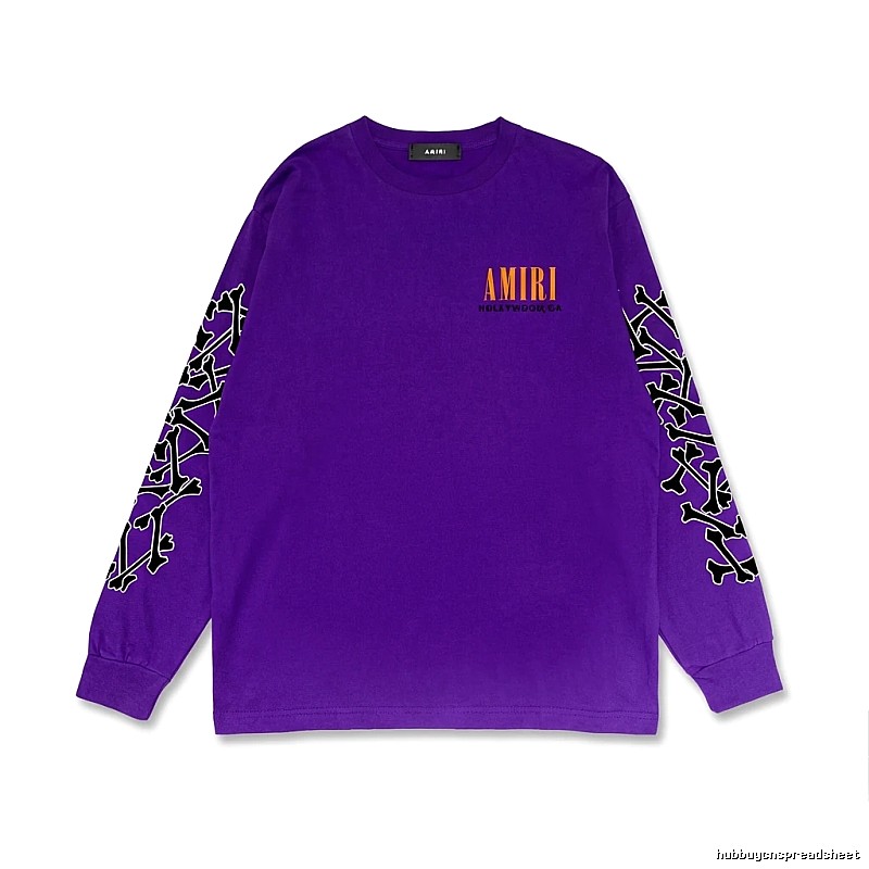 AMIRI dark style purple sweatshirt