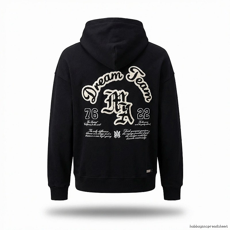 AMIRI Dream Team retro-style black sweatshirt