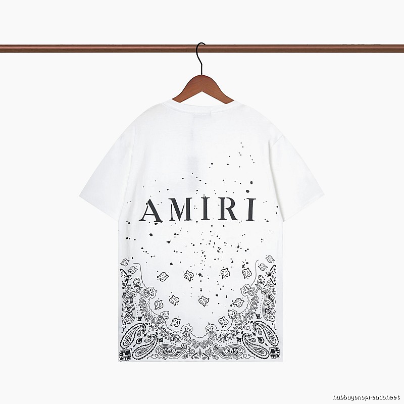 Amiri Gift Ready Graphic T-shirt White Blue Amiri with Standout Detail