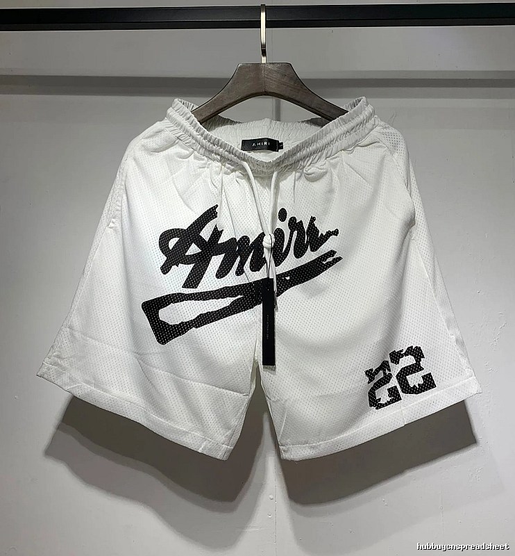 AMIRI Graffiti Street Style White Shorts