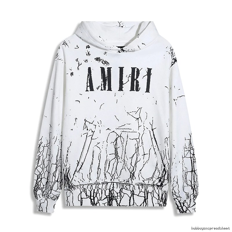 AMIRI Graffiti Style White Sweatshirt