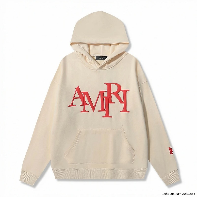AMIRI Letter Style Beige Sweatshirt