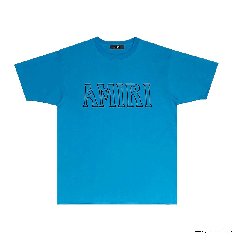 AMIRI minimalist blue T-shirt