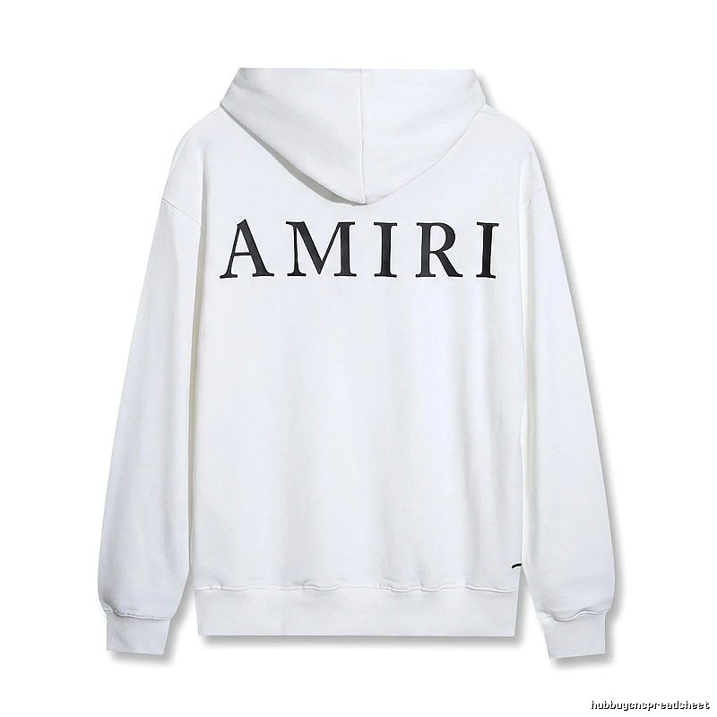 AMIRI minimalist style white hoodie