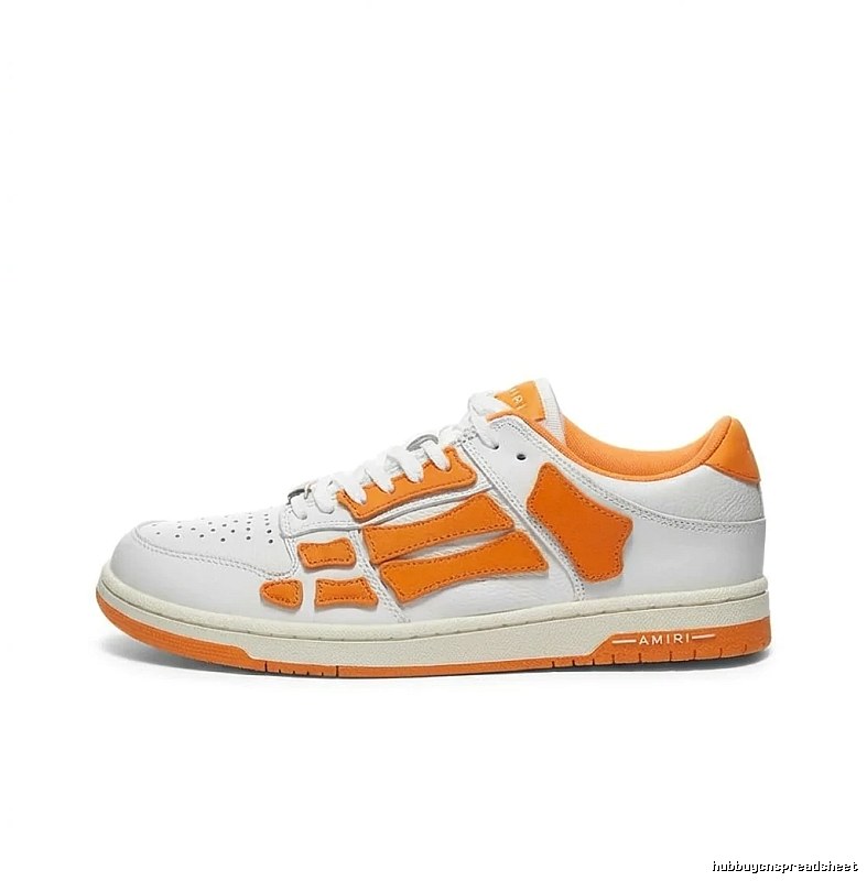 AMIRI Orange and White Color - Blocking Casual Shoes