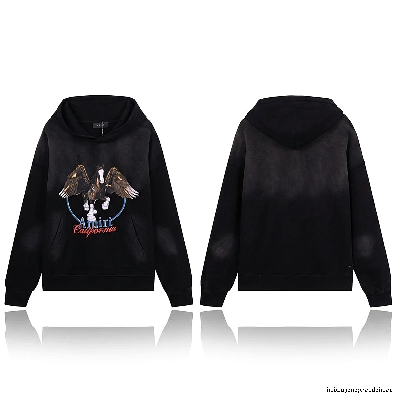 AMIRI Pegasus Retro Black Hoodie