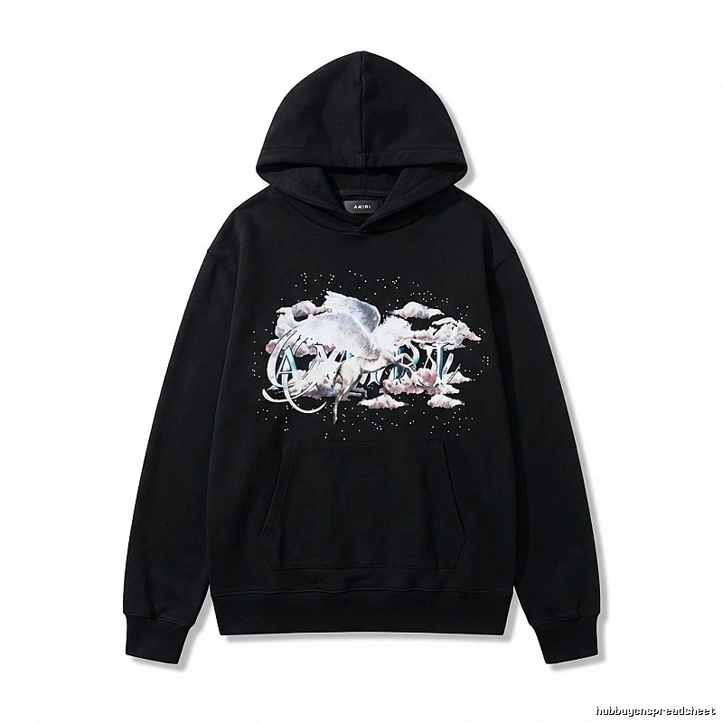 AMIRI Printed Trendy Black Sweatshirt