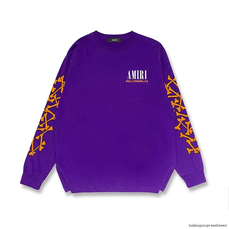 AMIRI purple sweatshirt with skull print